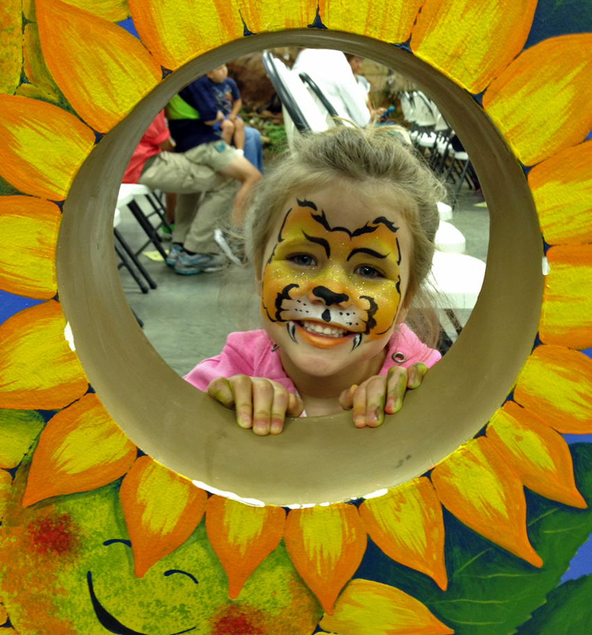 Nature Center Magic Forest Child in Sunflower 2